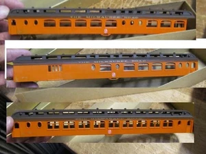 3 Roundhouse Pullman Palace Cars Milwaukee Road Shells solo senza merci - Foto 1 di 3