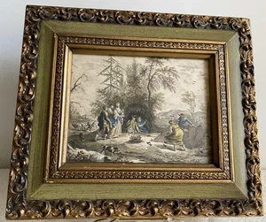 Francesco Bartolozzi 1725-1815 Ottobre Oktober graviert italienische Kunst verzierter Rahmen - Bild 1 von 10