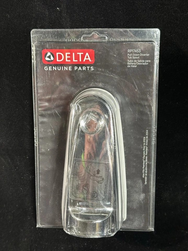 Delta RP17453 Chrome Replacement Tub Spout With Pull Down Diverter