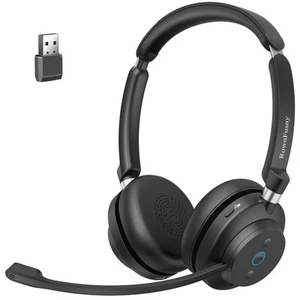 Wireless Work Headset with Mic for PC, Office Computer Headset with Bluetooth... - Picture 1 of 7