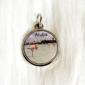 Colgante Flamenco Aruba Vintage Kays Joyería Fina Playa Dije Tono Plata 15028 - Imagen 1 de 7