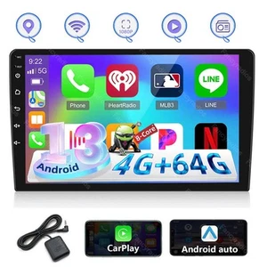 9'' Car Stereo Radio Android 13.0 Wireless Carplay 2Din WIFI GPS 4+64G Player - Picture 1 of 13