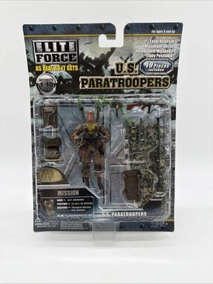 Elite Force 1:18 U.S. Paratroopers SGT MAHONEY Figure 101st AB Mohawk Blue Box - Image 1 of 4