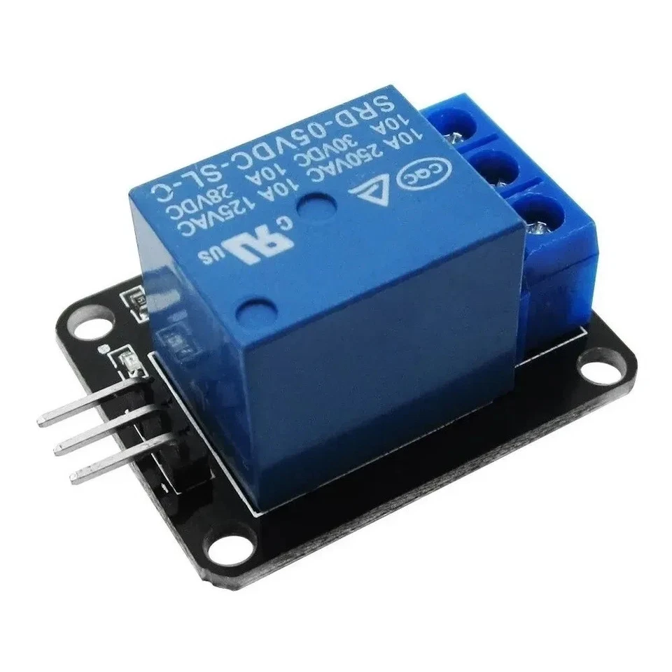 MODULO RELE 1 CANAL 5V 10A PARA ARDUINO ARM PIC AVR DSP RELAY RASPBERRY PI RF724 - Imagen 1 de 1