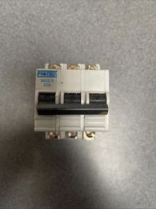 Proteus Geyer 3932/3 M6 32A 32 Amp 3 Pole Phase MCB Type 3 Circuit Breaker Three - Picture 1 of 8