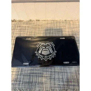 GEORGIA BULLDOGS ELITE CAR TRUCK TAG LICENSE PLATE BLACK G UNIVERSITY - Picture 1 of 2
