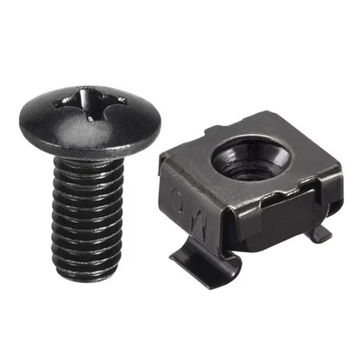 M6x16mm Käfigmuttern & Schrauben für Regal/Schrank, 25 Stück - Bild 1 von 4