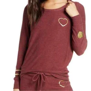 Chaser Golden Heart Cozy Knit Pullover Sweatshirt NWT 2X NWT - Picture 1 of 7