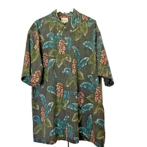 Reyn Spooner reverse print Hawaiian shirt 3xl cotton 55% poly 45% multicolor - Picture 1 of 3