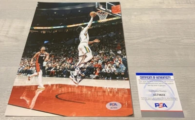 Foto autografada assinada 8X10 assinada por Mike Conley Jr Timberwolves Jazz Grizzlies PSA CERTIFICADO DE AUTENTICIDADE - Imagem 1 de 4