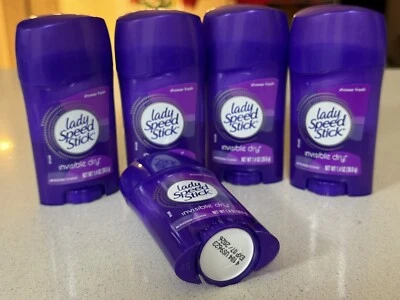 Lady Speed Stick Antitranspirante Invisible Ducha Seca Fresca 5PK X 1.4oz Exp 7/26 Foto 1 de 4