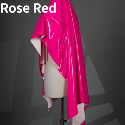 Faux Leather Waterproof Fabric Shiny Stretchy for Pants Raincoat Clothing Smooth - Image 1 of 4