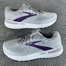 Brooks Ariel 20 Gray Grape Purple White Running Shoes Women's Size 6.5B