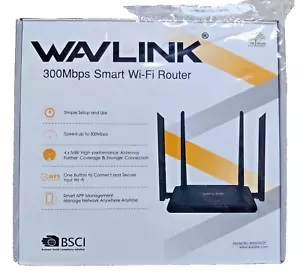 Wavlink WL-WN529R2P 300Mbps Smart Wi-Fi Router (Sealed) New - Picture 1 of 7