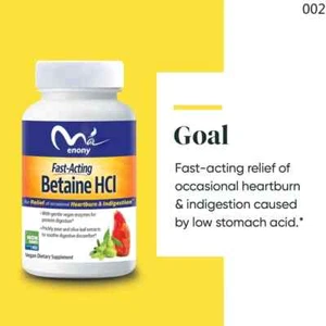 Betaine Hydrochloride Protein Digestive Enzyme Cactus Olive Leaf Capsules - Picture 1 of 4