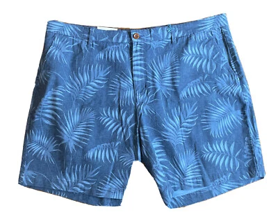 Caribbean Joe Shorts Men's Size 42 Cotton Stretch Tropical “Blue Denim” NWT $59 - Image 1 of 4