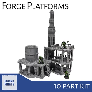Schmiedeofenplattformen - 28 mm Industrielle Gothic Streuung Gelände 3D-Druck - Bild 1 von 8