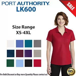 Port Authority Womens Short Sleeve EZPerformance Pique Polo Shirt LK600 - Picture 1 of 12