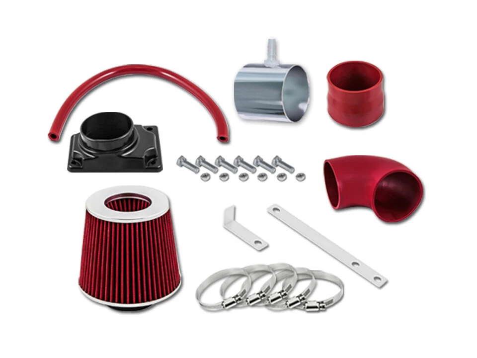 GSP Red Short Ram Air Intake Kit + Filter 02-07 Mitsubishi Lancer 2.0L L4  — 第 1/1 张图片