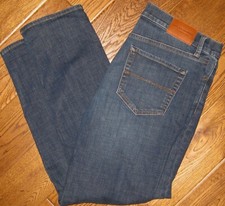 LUCKY BRAND 121 Slim Straight Denim Mens Jeans 34 x 32 Dark Wash Zip Fly Stretch