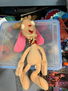 1992 Nickelodeon Dakin Ren & Stimpy - Christmas Ren Hoek - Plush w/ tag - Picture 1 of 15