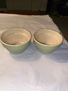 Well Equipped Kitchen Ramekins Custard Sm Avocado Green Ribbed Beehive Lot Of 4 - Picture 1 of 6