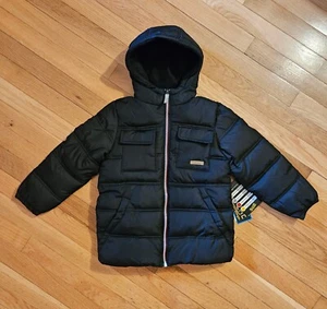 NEW iXtreme Little Boy Fleece-lined Winter Puffer Coat, Black (sz 4) - Picture 1 of 8