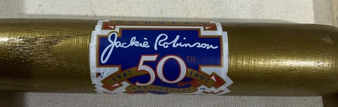 Commemorative Jackie Robinson 50th Anniversary Mini Bat Cover