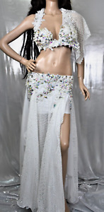 Egyptian Belly Dance Costume bra & Skirt Professional original Dancing handmade