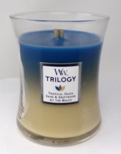 WoodWick Candela a Clessidra Media, Fuga Nautica 9,7 oz - Foto 1 di 3