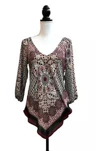 HEARTSOUL Women's Split Hem Boho Tunic - Medium - Picture 1 of 6