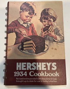 Vintage Hershey's 1934 Cookbook Spiral Hardcover Reprint 1971 12Th Printing  - Picture 1 of 12