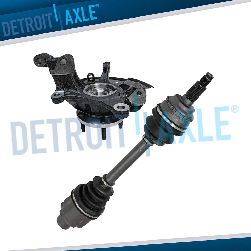 AWD Front Right Knuckle Wheel Hub CV Axle for 2007 2008 2009 2010 Ford Edge - Image 1 of 4