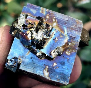 82g natürlich fantastisch 7 Farben Chalkopyrit Eisen Pyritwürfel Probe ia4248 - Bild 1 von 12
