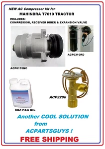 NEW AC Compressor kit for Kioti DK55 Tractor Drier Valve Oil 5110511 - Bild 1 von 1