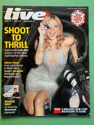 LIVE mag 23-October-2005 JODIE KIDD Johnny Vegas Madness Suggs Mick Hucknall TV - Image 1 of 2