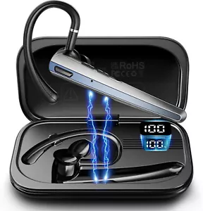 Freisprecheinrichtung Bluetooth Headset In Ear Ohrbügel Headset Universal Handy - Bild 1 von 8