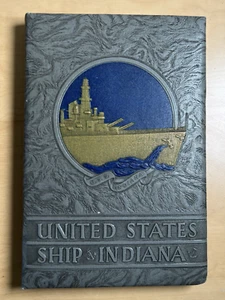 Rare WWII USS Indiana Battleship BB-58 1943 Calendar Note Pad & Christmas Menu - Picture 1 of 14