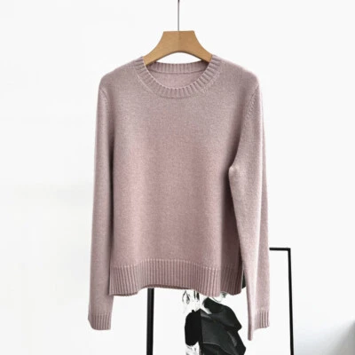 Brunello Cucinelli Womens Round Neck Long Sleeve Loose Cashmere Pullover Sweater - Image 1 of 4