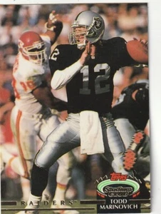 FREE SHIPPING-MINT-1992 Topps Stadium Club Todd Marinovich #344 RAIDERS - Picture 1 of 1