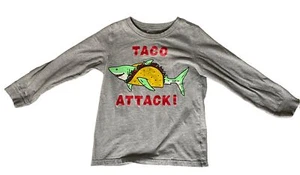 Taco Attack” Boy’s Long-sleeve T-shirt sz:7 - Picture 1 of 7