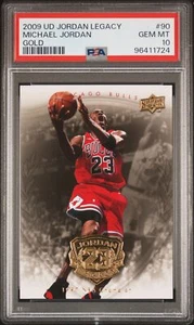 2009 Upper Deck Jordan Legacy Gold #90 Michael Jordan Gold PSA 10 - Bild 1 von 2