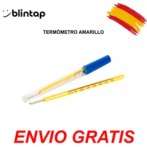 Termómetro tipo mercurio amarillo - Precisión y fácil lectura - ENVÍO GRATIS - Picture 1 of 1