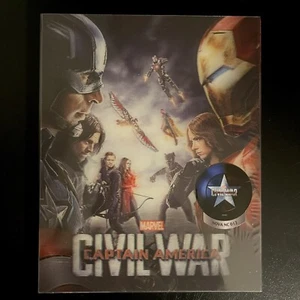 CAPTAIN AMERICA CIVIL WAR - NOVAMEDIA 3D + BLU-RAY STEELBOOK NEW & SEALED - Picture 1 of 8