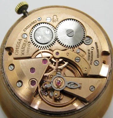 Omega 601 17 joyas reloj movimiento y esfera para piezas... Foto 1 de 3