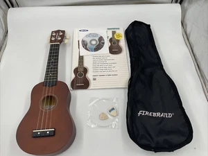 Firebrand Ukulele Model -39307 with Case  and Alfred training book and Dvd - Picture 1 of 8
