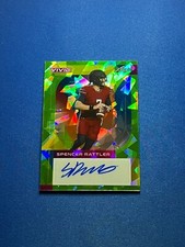2023 Leaf Vivid Football Green Crystal Autograph Card of Spencer Rattler #4/4!!