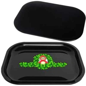 Stash Rolling Tray with Magnetic Lid - Smell Proof Metal Rolling Tray Set with - Picture 1 of 3
