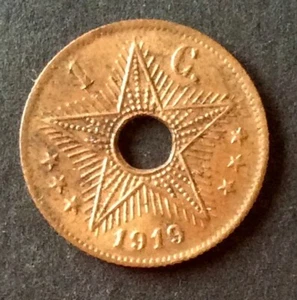 Congo Belge - Magnifique monnaie de 1 Centime 1919 - (2) - Bild 1 von 2