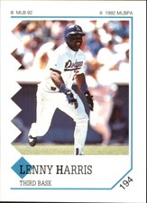 1992 Panini Stickers Baseball Card #194 Lenny Harris